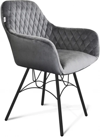 Стул Sheffilton SHT-ST38/S100 угольно-серый/чёрный муар