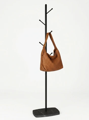 Вешалка напольная Пико 8 черный/торос графит софт Mebelik 009938