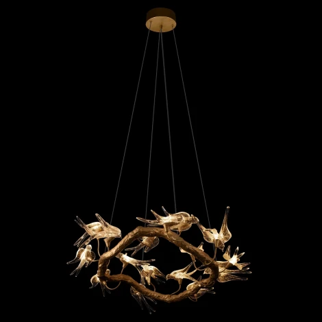 Подвесной светильник Loft It Voa 10378/800 (LED, 220V, на тросе, ветки, птички)