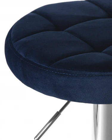 Табурет барный BRUNO (синий велюр (MJ9-117))