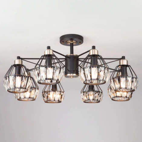 Потолочная люстра Eurosvet Lord 70075/8 черный (220V)