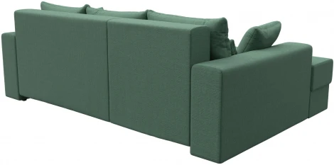 Диван угловой Майами левый угол (Зеленый/Рогожка) Лига Диванов арт.121161L