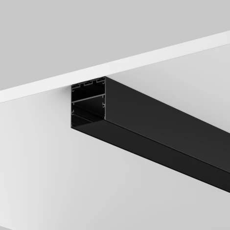 Рассеиватель для профиля 50×50 черный, 2 м Maytoni 642048