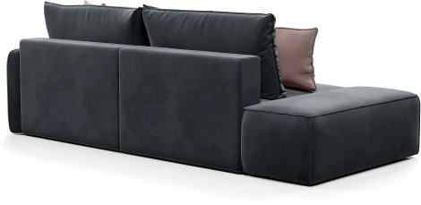 ПОРТЛЕНД Диван угловой с банкеткой серый D1 furniture арт.AAA41671004