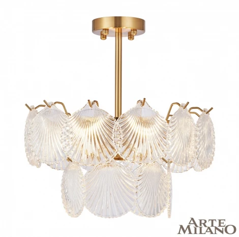 Потолочная люстра на штанге Arte Milano Rim 312008/D400 BS (220V, ракушка)