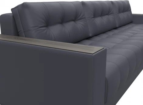 Диван угловой с декором Лига-049 НПБ Лонг Лига Диванов (Экокожа) арт.128308