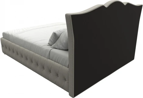 Кровать интерьерная Герда 160 (Бежевый/Рогожка) Лига Диванов арт.123064