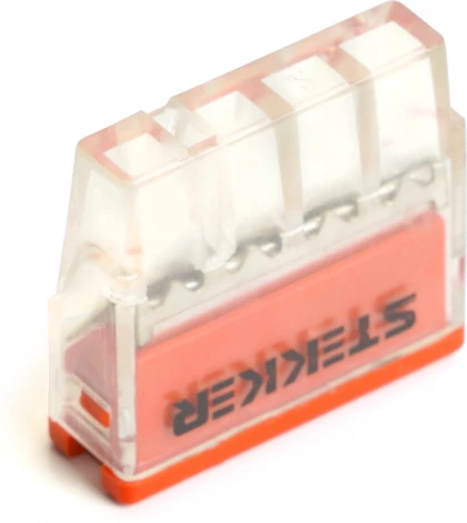 Клемма пружинная 4-х проводная Stekker 32390