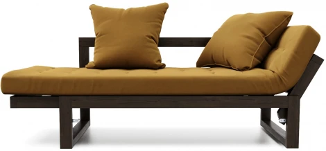 Кушетка Arsko Амбер венге горчичный велюр