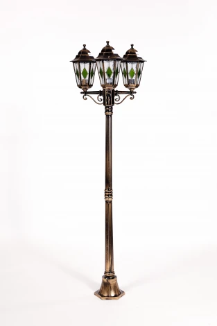 Наземный фонарь Oasis Light PETERSBURG lead GLASS 79808lgB Gb