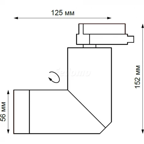 Трековый светильник Novotech Elite 370589 (220V)