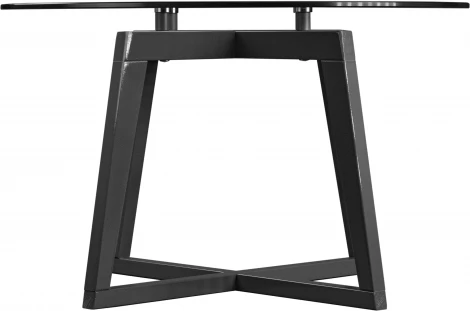 Стол журнальный Рилле 445 серый графит/стекло прозрачное (круг) от фабрики Mebelik