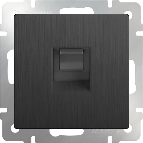 Розетка Ethernet RJ-45 (графит рифленый) Werkel W1181004 (a050748)