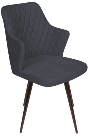 Стул поворотный на 360 градусов Hunt ромб, бархат 03 / чёрный конус Top Concept 80993