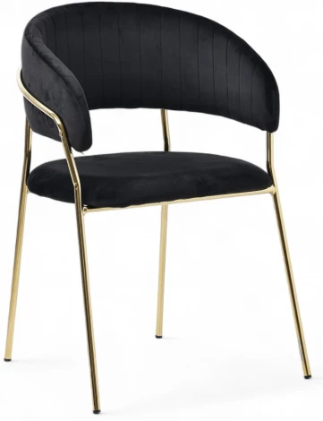 Набор из 2 стульев Whispered Fusion Hesby Велюр/Черный арт.HSBI_DC72_black_2