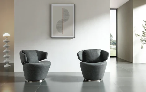 Кресло ESF CRS22 темно серый FA802-12