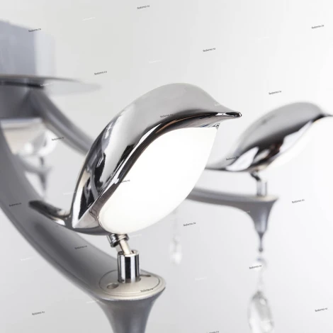 Подвесная люстра IDLamp Uccelli 385/8-LEDSilver