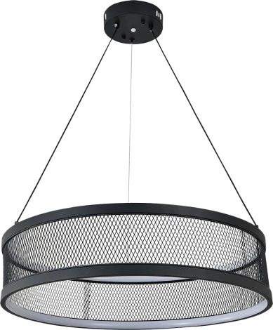 Подвесной светильник (10022/1P Black) Indigo Solido V000113L (регулировка яркости, LED, 220V, пульт управления, на тросе, круглые)