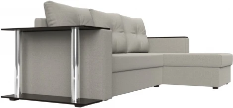 Диван угловой Атланта Лайт правый угол (Бежевый/Рогожка) Лига Диванов арт.121162