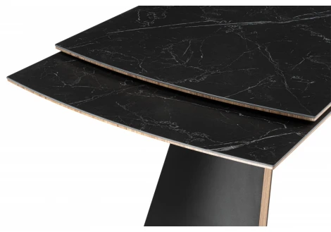 Кухонный стол Woodville Симмонс 180(260)x90 shakespeare black / черный