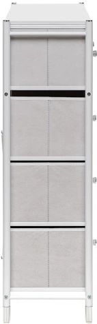 Комод Leset Нирита/Хайди, 9 ящиков, Белый (Сталь,Экокожа/Белый) арт.2500000209765