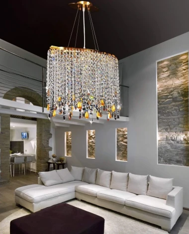Подвесная люстра Lumina Deco Santosa LDP 7051-4A GD