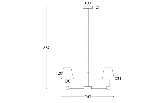 Потолочная люстра на штанге Maytoni Tet-a-tet MOD104PL-05B (220V)