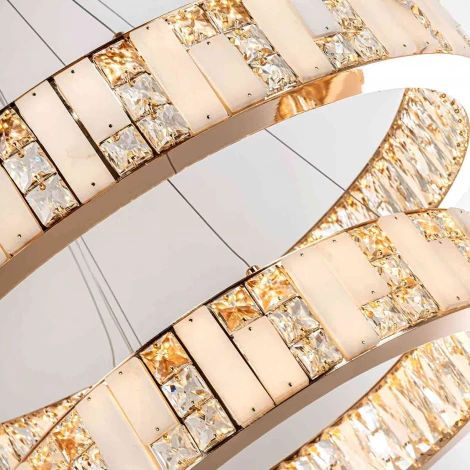 Подвесная люстра светодиодная с регулировкой цветовой температуры Modelux MODELUX ML.6985.800.600P GD