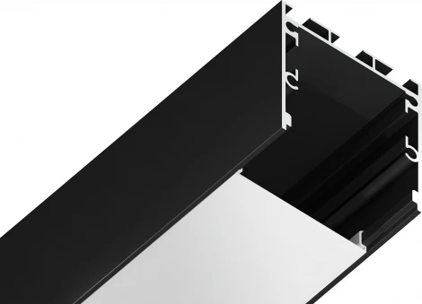 Алюминиевый профиль накладной/подвесной "Profile System" для светодиодной ленты до 26мм Ambrella Illumination GP2550BK