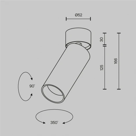 Спот потолочный Maytoni Technical Focus Led C055CL-L12W3K-W-PT