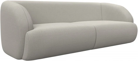 Диван прямой Лига-041 (Бежевый/Рогожка) Лига Диванов арт.124785