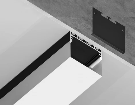 Профиль алюминиевый накладной/подвесной Ambrella Profile System GP3070BK