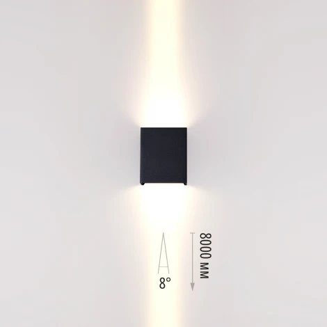 Фасадный светильник черный/металл Odeon Light Arrow 7188/10WL IP65 LED 2*5W 3000K 8° 85-265V