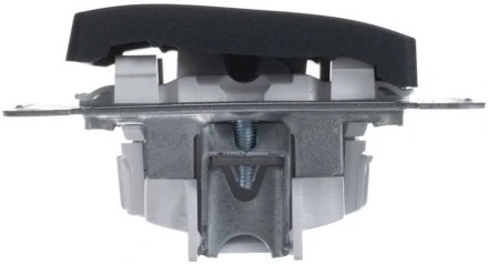 Выключатель встраиваемый одноклавишный (антрацит) Systeme Electric Glossa GSL000761