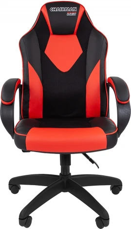 Игровые кресла CHAIRMAN GAME 17 (Пластик,Экокожа/Черный,Красный)