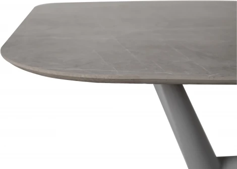 Стол обеденный обеденный JET CERAMIC прямоугольный 120*80 (Термопластичный полимер, Серый) FA Grigio Pietra di luna 80х120