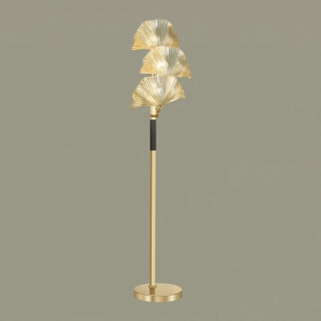 Торшер Odeon Light Ventaglio 4870/3F (220V, выключатель, листья)