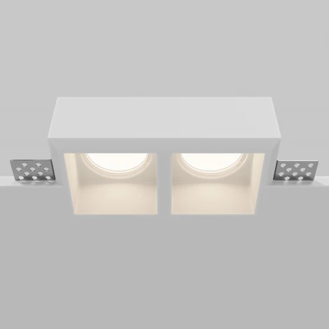 Встраиваемый светильник Maytoni Technical Gyps Modern DL131-GU10-02-W