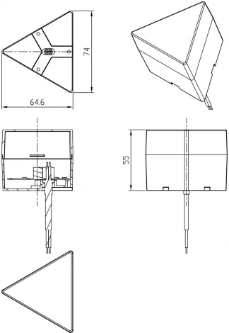 Настенно-потолочный светильник светодиодный ЭРА SML-AC-W-6K-03 (220V, IP40)