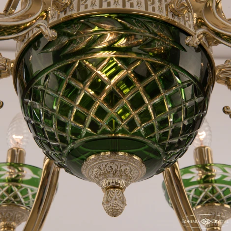 Подвесная люстра Bohemia Verona 72009P/6/175 GW P Clear-Green/H-1J Y8 FL2S