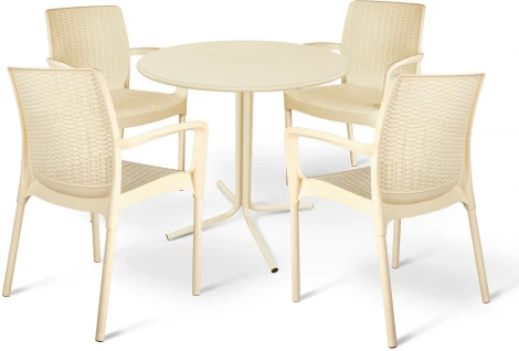 Стул Sheffilton SHT-S68 бежевый/ваниль (цинк)