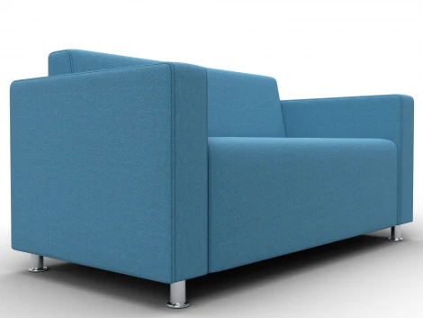 Диван прямой Лига-093 ВН (ДСП,Брус,Фанера,Рогожка/Голубой) Лига Диванов 134956
