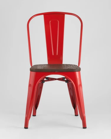 Стул Stool Group TOLIX WOOD красный глянцевый УТ000001188