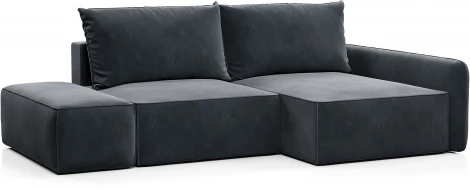 ПОРТЛЕНД Диван угловой с банкеткой серый D1 furniture арт.AAA41671004