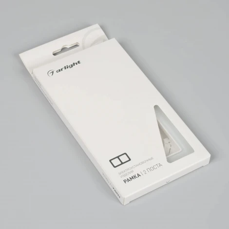 Рамка стеклянная FRM-OMALI-SFGS-2-WH (Arlight) 049708