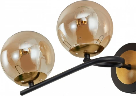 Бра Arte Milano Neapolis-73708 273708/2B BK/GD (220V, шар)
