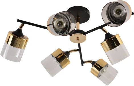 Потолочная люстра на штанге Reluce 01555-3.3-06B BK+FGD (220V)