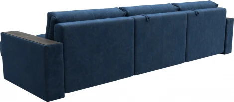 Диван угловой с декором Лига-049 НПБ Лонг Лига Диванов (Велюр) арт.128303