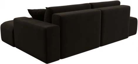 Диван угловой Лига-036 НПБ Модерн правый угол (Коричневый/Микровельвет) Лига Диванов арт.121400