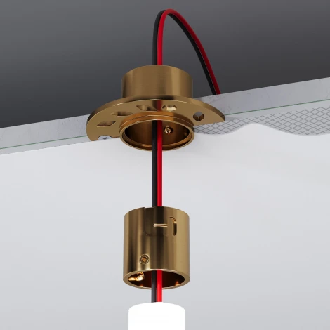 Встраиваемое крепление для круглого гибкого неона латунь Elektrostandard Full light FL 2860